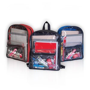 ARCHER CLEAR FRONT PVC BACKPACK