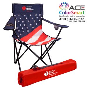 PATRIOTIC OUTDOOR FOLDING CHAIR