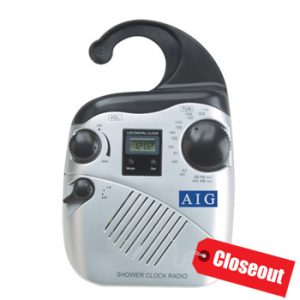 SHOWER CLOCK RADIO