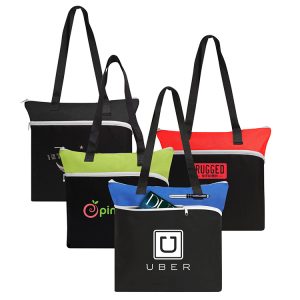 BERMORE LARGE FRONT ZIPPER TOTE