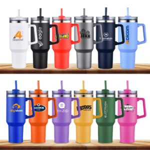 THE HIDRATOR - 40 OZ S/S TRAVEL MUG WITH HANDLE AND STRAW