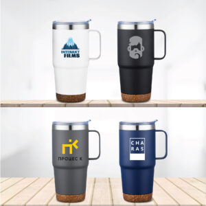 DELAWARE - 24 OZ TRAVEL MUG WITH CORK BOTTOM